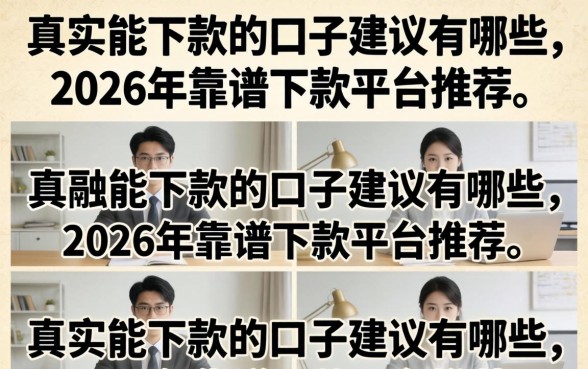 真实能下款的口子建议有哪些
