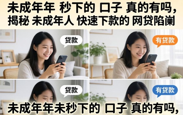未成年秒下的口子真的有吗，揭秘未成年人快速下款的网贷陷阱