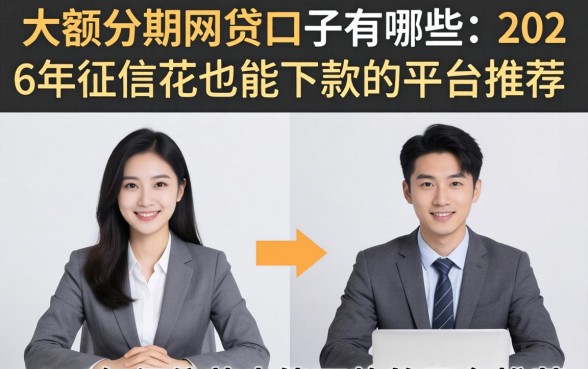 大额分期网贷口子有哪些,2026年征信花也能下款的平台推荐 2026年征信花也能下款的平台推荐