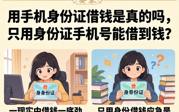只用身份证手机号能借到钱吗