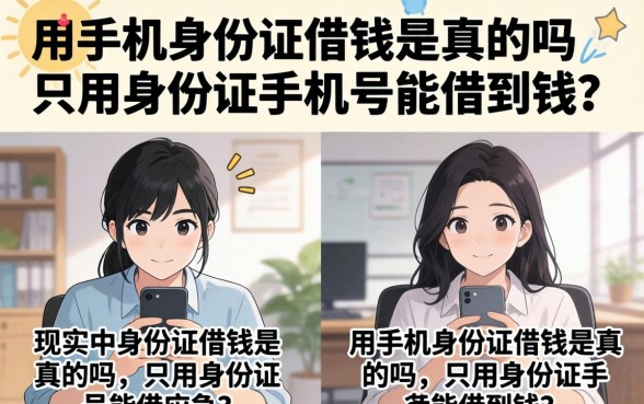 只用身份证手机号能借到钱吗