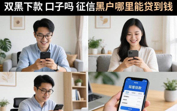 征信黑户哪里能贷到钱