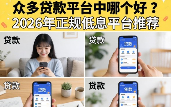 2026年正规低息平台推荐