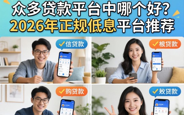 2026年正规低息平台推荐