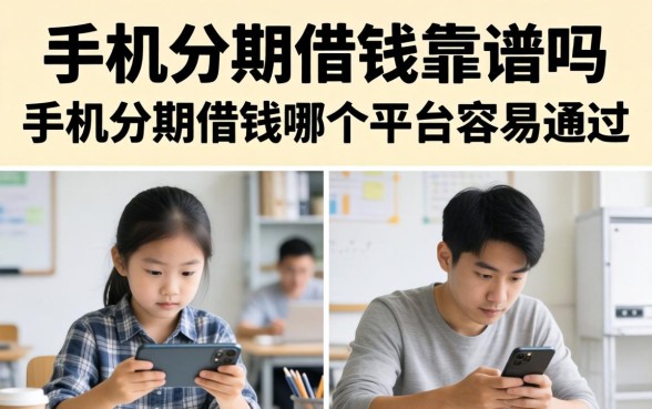 手机分期借钱靠谱吗，手机分期借钱哪个平台容易通过