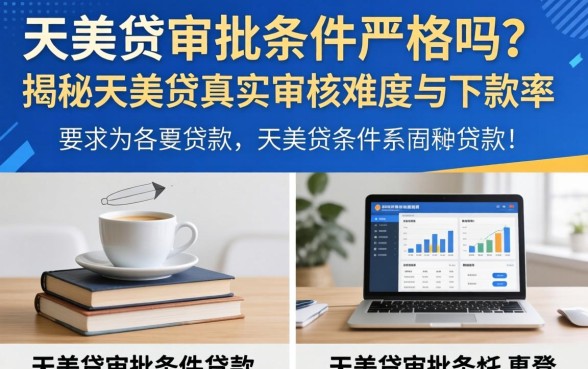 天美贷审批条件严格吗?揭秘天美贷真实审核难度与下款率 揭秘天美贷真实审核难度与下款率