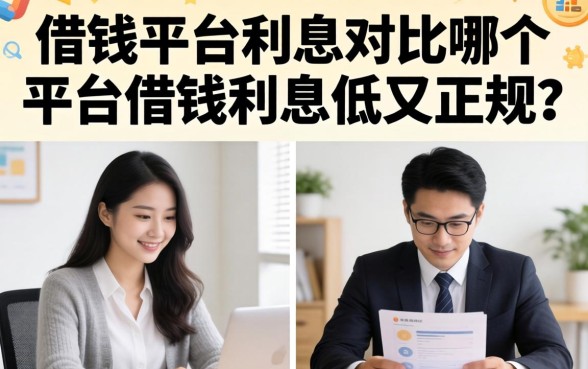 借钱平台利息对比,哪个平台借钱利息低又正规? 哪个平台借钱利息低又正规