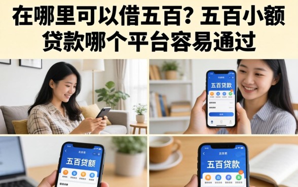 在哪里可以借五百？五百小额贷款哪个平台容易通过