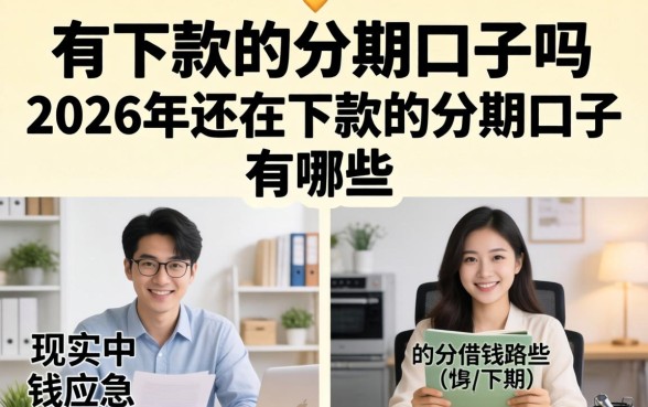 有下款的分期口子吗,2026年还在下款的分期口子有哪些 2026年还在下款的分期口子有哪些