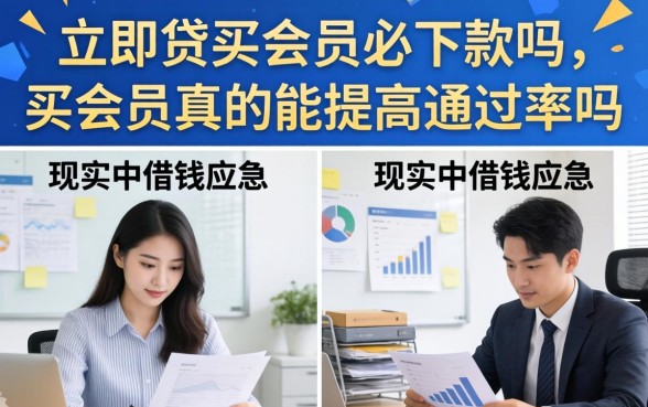 立即贷买会员必下款吗，买会员真的能提高通过率吗