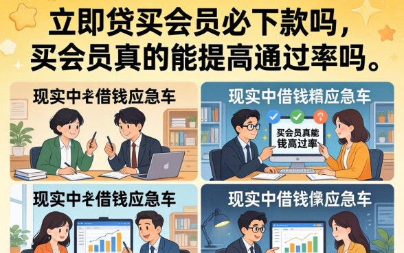立即贷买会员必下款吗,买会员真的能提高通过率吗 买会员真的能提高通过率吗