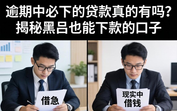 逾期中必下的贷款真的有吗？揭秘黑户也能下款的口子