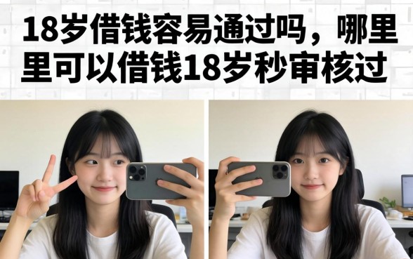 哪里可以借钱18岁秒审核通过