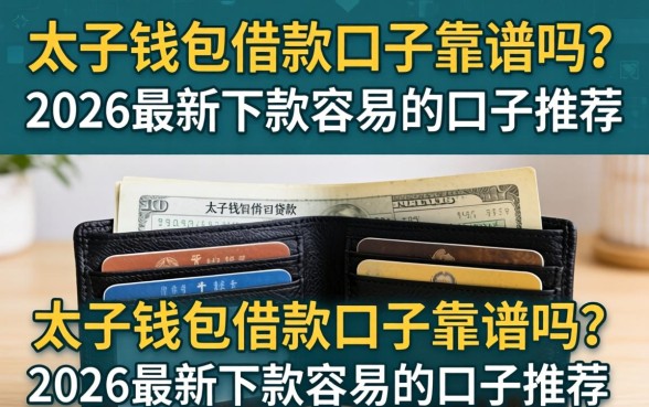 太子钱包借款口子靠谱吗？2026最新下款容易的口子推荐