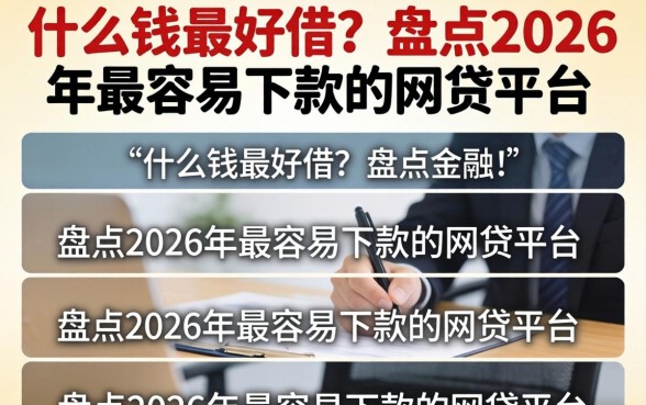 盘点2026年最容易下款的网贷平台