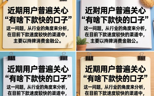 2026年最新容易下款的网贷平台推荐