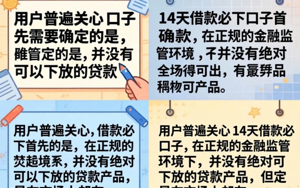 14天借款必下口子真的有吗?哪个平台容易下款? 14天借款必下口子真的有吗