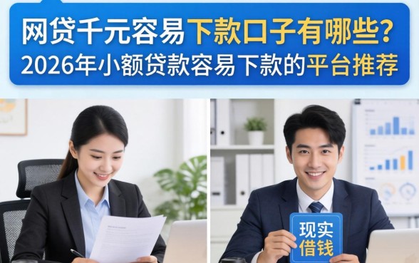 网贷千元容易下款口子有哪些?2026年小额贷款容易下款的平台推荐 2026年小额贷款容易下款的平台推荐