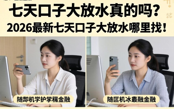七天口子大放水真的吗?2026最新七天口子大放水哪里找? 2026最新七天口子大放水哪里找