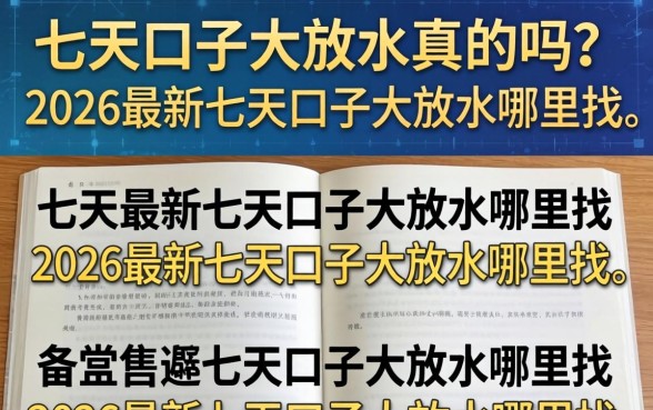七天口子大放水真的吗?2026最新七天口子大放水哪里找? 2026最新七天口子大放水哪里找