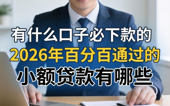 有什么口子必下款的,2026年百分百通过的小额贷款有哪些 2026年百分百通过的小额贷款有哪些