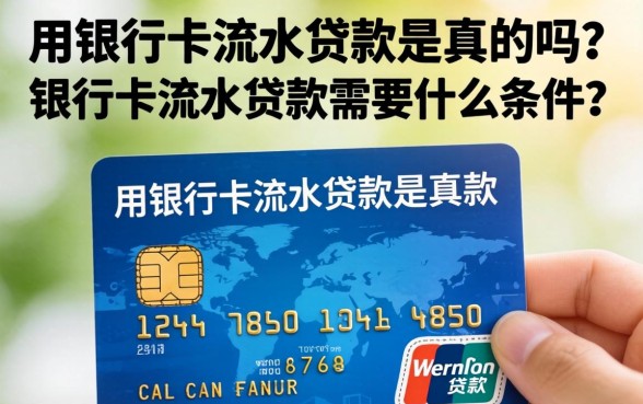 用银行卡流水贷款是真的吗？银行卡流水贷款需要什么条件