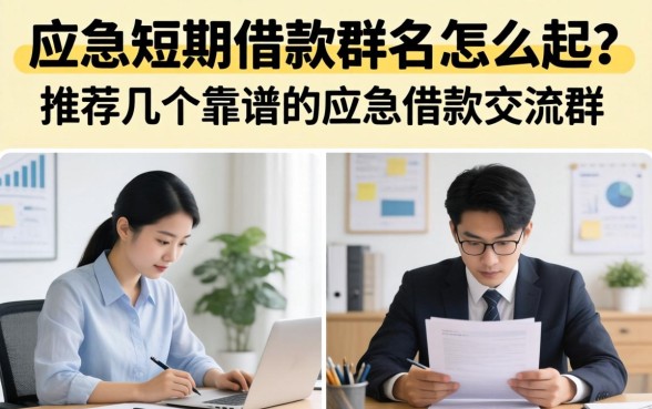应急短期借款群名怎么起？推荐几个靠谱的应急借款交流群