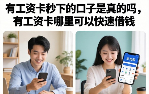 有工资卡秒下的口子是真的吗
