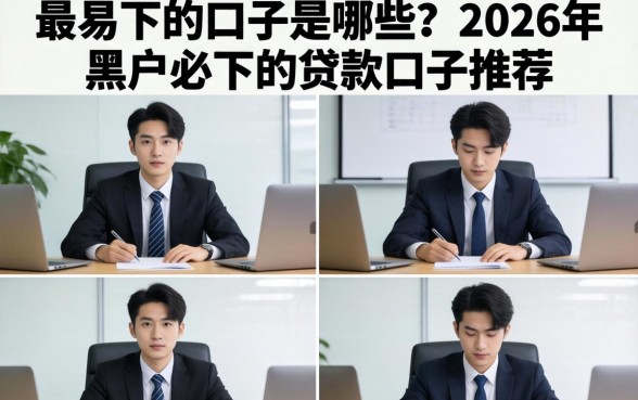 最易下的口子是哪些？2026年黑户必下的贷款口子推荐