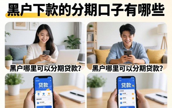 黑户下款的分期口子有哪些，黑户哪里可以分期贷款？