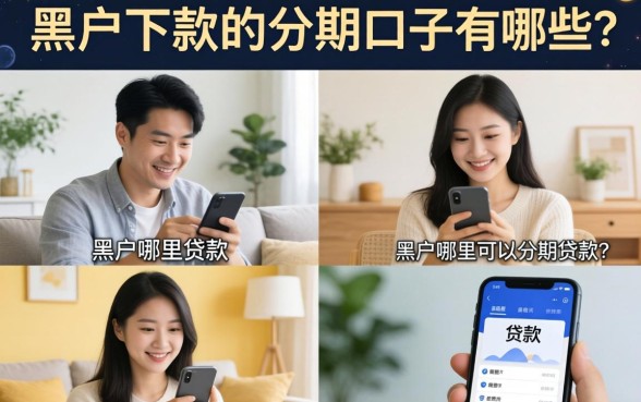 黑户下款的分期口子有哪些,黑户哪里可以分期贷款? 黑户下款的分期口子有哪些