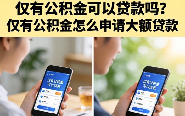 仅有公积金怎么申请大额贷款