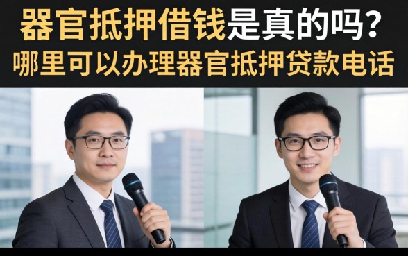 器官抵押借钱是真的吗？哪里可以办理器官抵押贷款电话