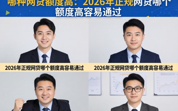 哪种网贷额度高，2026年正规网贷哪个额度高容易通过