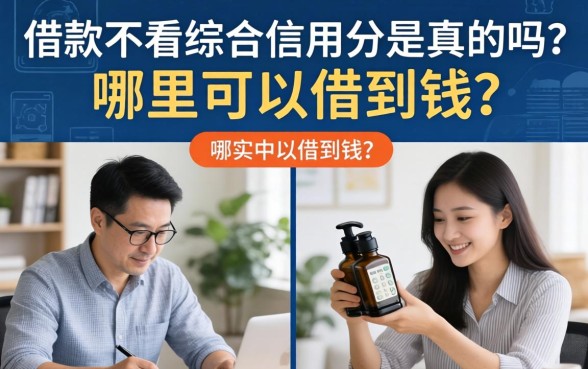 借款不看综合信用分是真的吗？哪里可以借到钱？