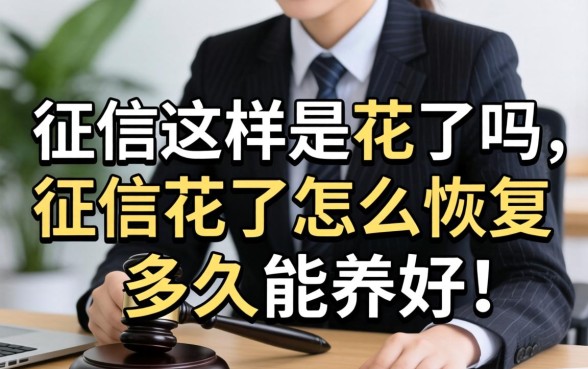 征信花了怎么恢复多久能养好