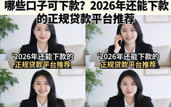 哪些口子可下款?2026年还能下款的正规贷款平台推荐 2026年还能下款的正规贷款平台推荐