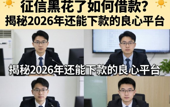 征信黑花了如何借款?揭秘2026年还能下款的良心平台 揭秘2026年还能下款的良心平台