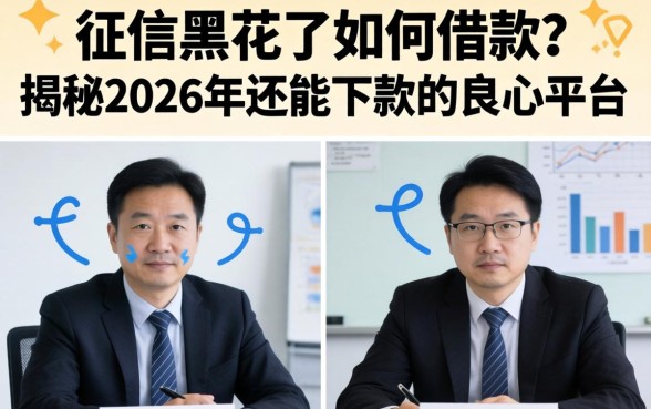 征信黑花了如何借款?揭秘2026年还能下款的良心平台 揭秘2026年还能下款的良心平台