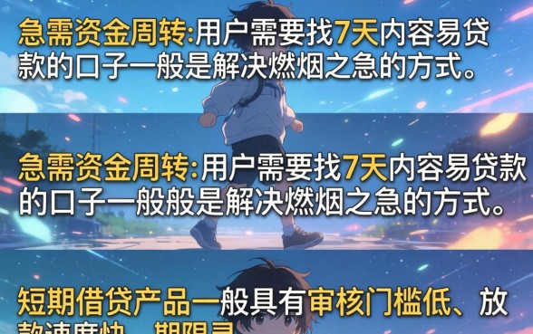 容易下款的7天的口子有哪些，哪里有容易下款的7天的口子推荐？