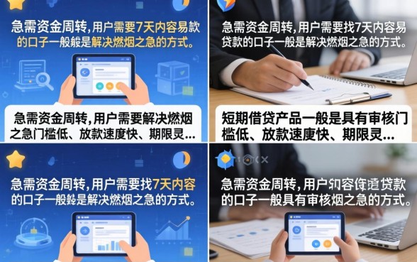 哪里有容易下款的7天的口子推荐