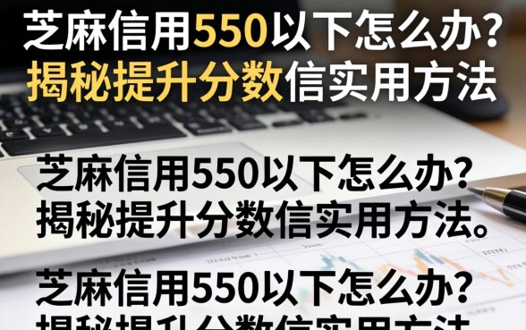 芝麻信用550以下怎么办？揭秘提升分数的实用方法