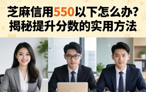 芝麻信用550以下怎么办