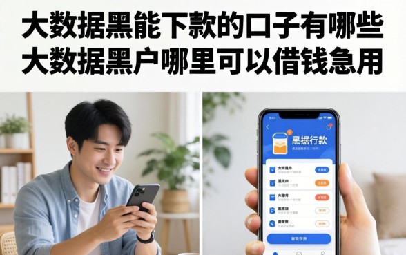 大数据黑能下款的口子有哪些，大数据黑户哪里可以借钱急用