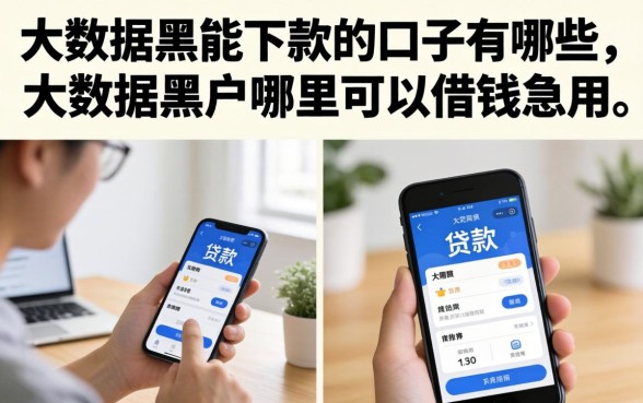 大数据黑能下款的口子有哪些,大数据黑户哪里可以借钱急用 大数据黑能下款的口子有哪些