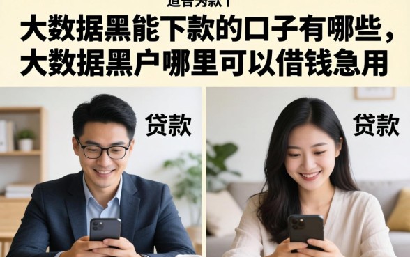 大数据黑能下款的口子有哪些,大数据黑户哪里可以借钱急用 大数据黑能下款的口子有哪些