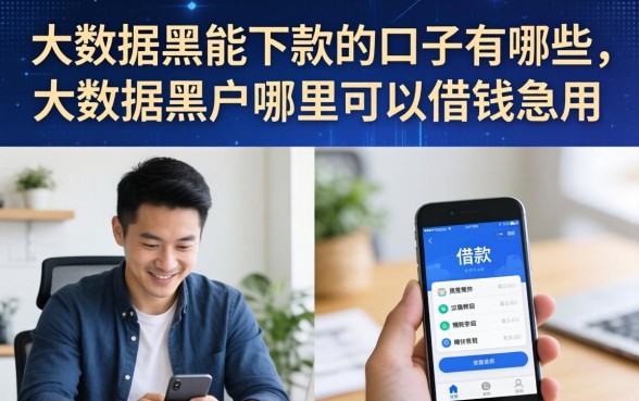 大数据黑能下款的口子有哪些,大数据黑户哪里可以借钱急用 大数据黑能下款的口子有哪些