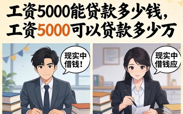 工资5000能贷款多少钱，工资5000可以贷款多少万