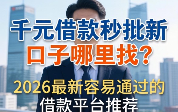 2026最新容易通过的借款平台推荐