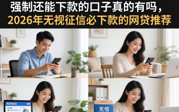 强制还能下款的口子真的有吗，2026年无视征信必下款的网贷推荐